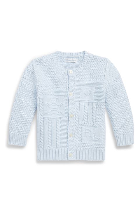 Mixed Stitch Cotton Cardigan (Baby)