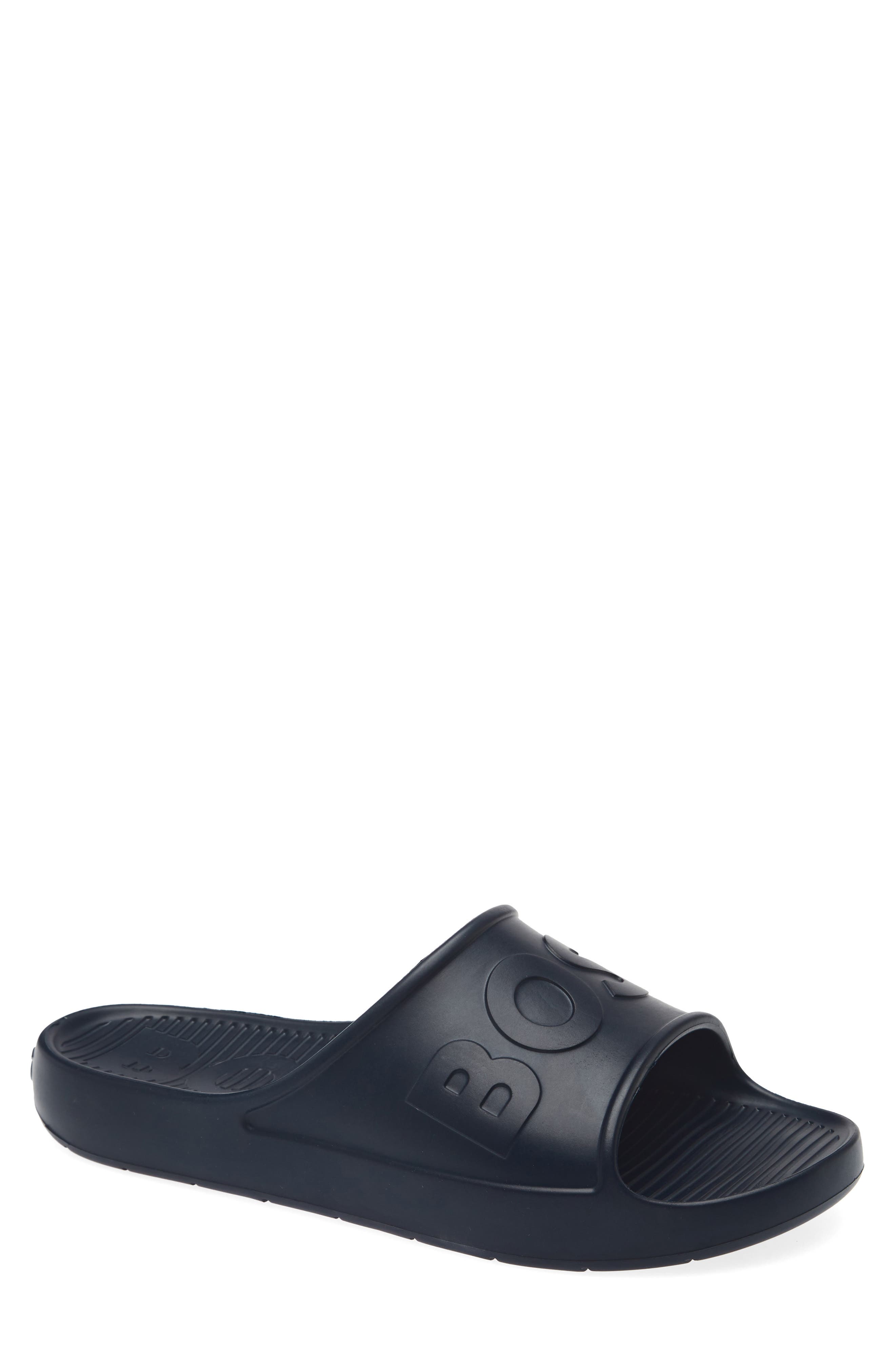 BOSS Darian Slide Sandal, Main, color, Dark Blue