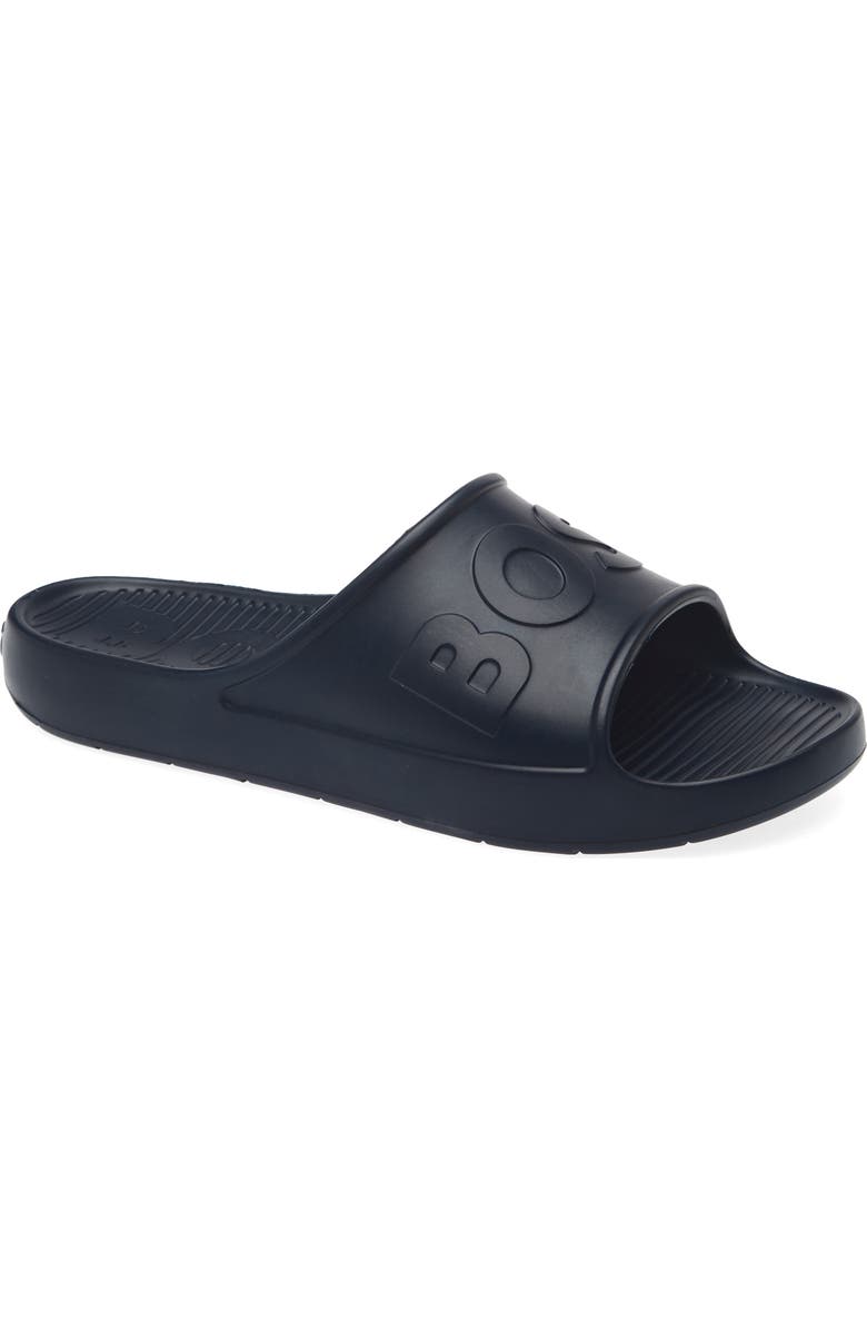BOSS Darian Slide Sandal, Main, color, Dark Blue