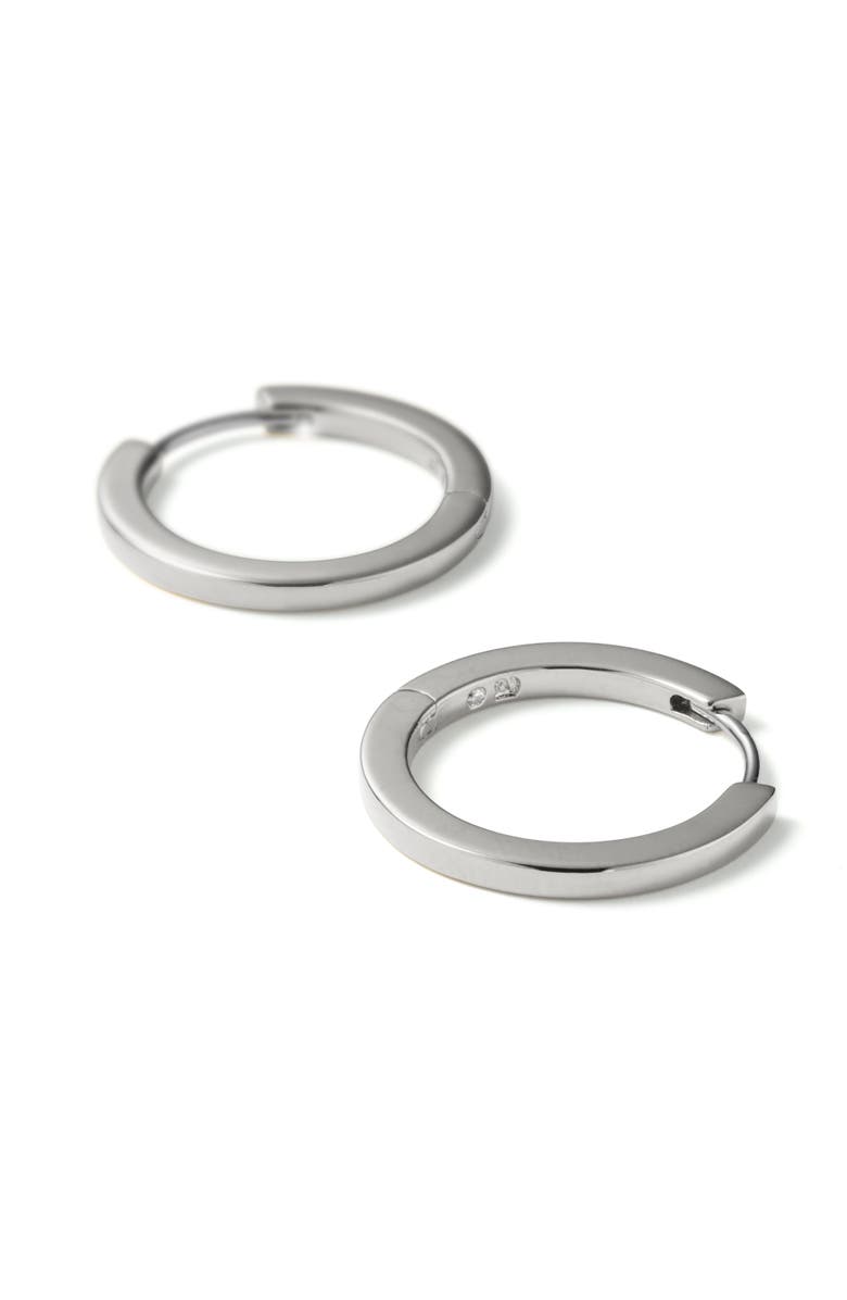 Ana Luisa Huggie Hoops - Huggie Hoops Medium Silver, Alternate, color, Silver