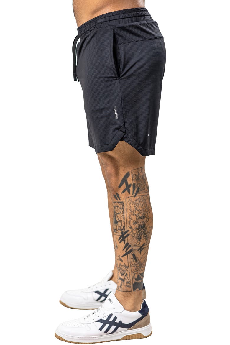 Performance Athletic Mesh Shorts, Alternate, color, BLACK
