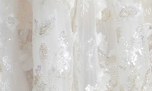 DRESS THE POPULATION DRESS THE POPULATION KAILYN SEQUIN FLORAL APPLIQUÉ STRAPLESS COCKTAIL DRESS