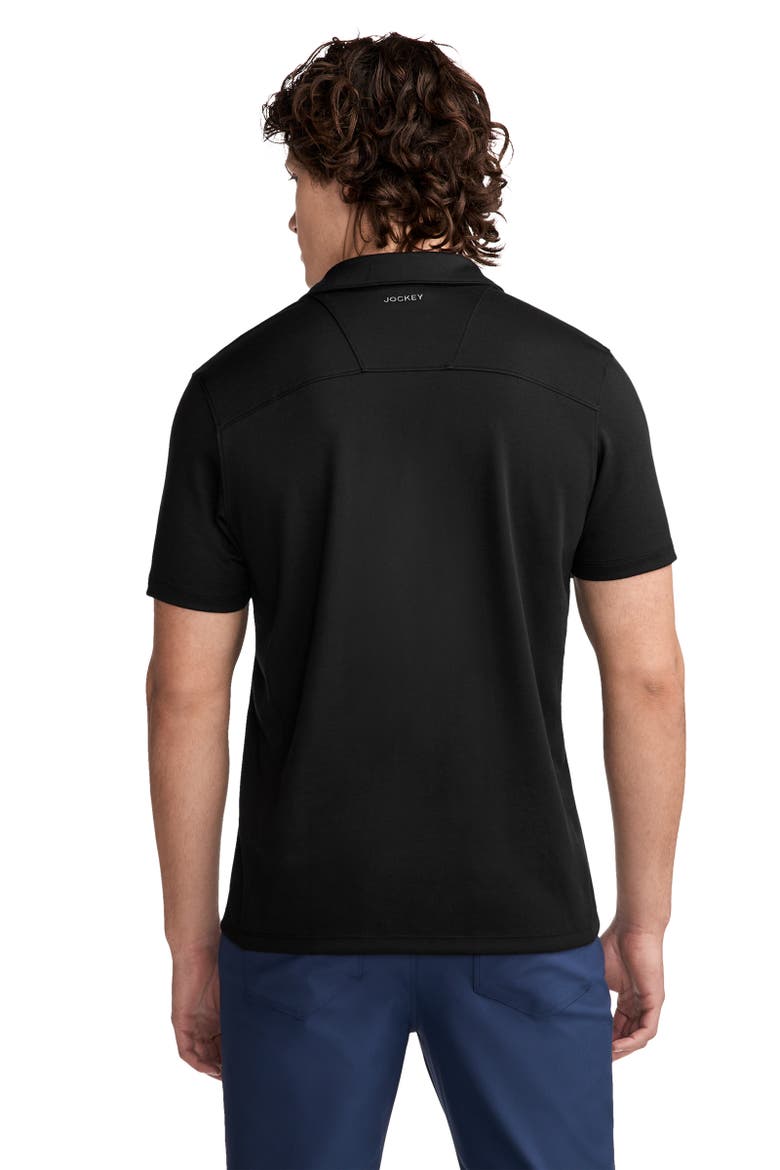 Mens EverActive Tech Pique Polo, Alternate, color, Black