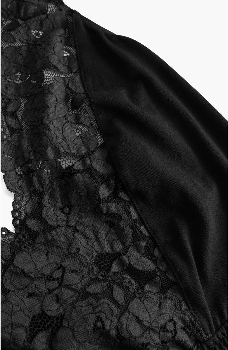 Cosabella Romanza Sleep Romper, Alternate, color, Black