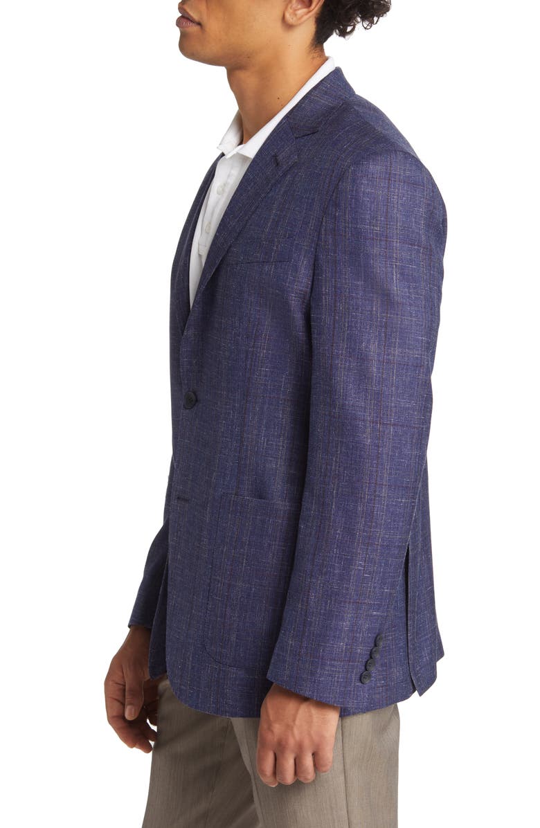 Nordstrom Windowpane Wool Blend Sport Coat, Alternate, color,