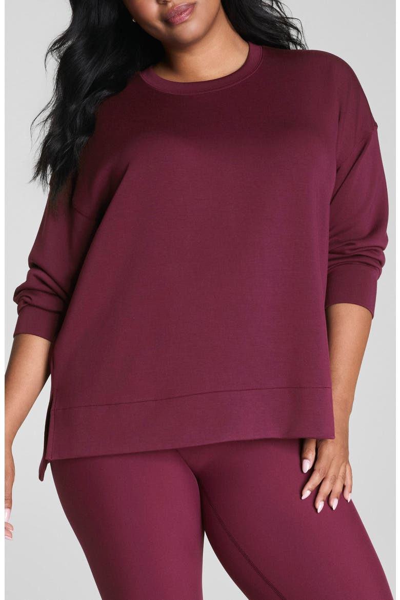AirEssentials Crewneck Sweatshirt, Main, color, PLUM BERRY