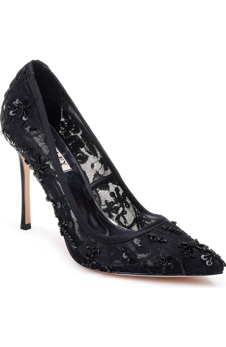 Badgley Mischka Collection Badgley Mischka Veronica Lace Pump, Main, color,