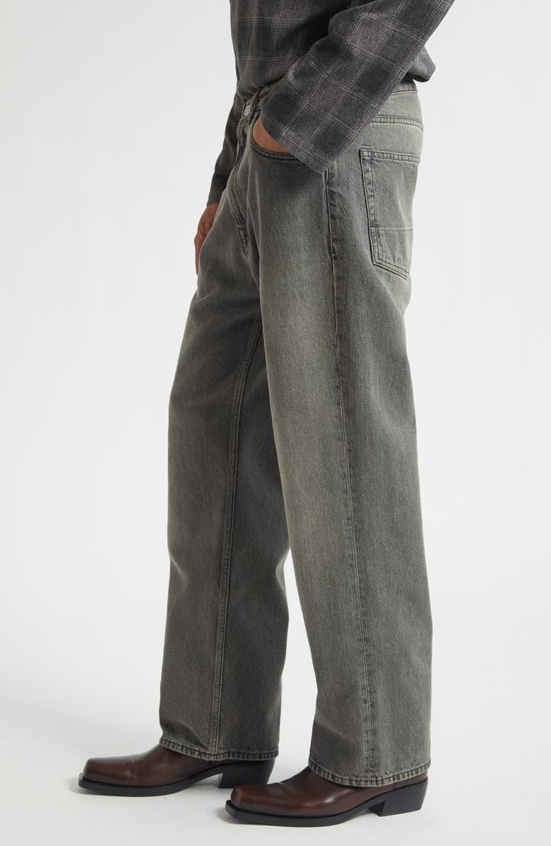 OUR LEGACY Third Cut Chain Twill Wide Straight Leg Jeans, Alternate, color, Ash Dust Chain Twill