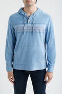 johnnie-O Dorn Washed Stretch Corduroy Henley Hoodie