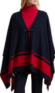 Lauren Ralph Lauren Border Stripe Poncho