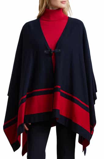 Lauren Ralph Lauren Border Stripe Poncho