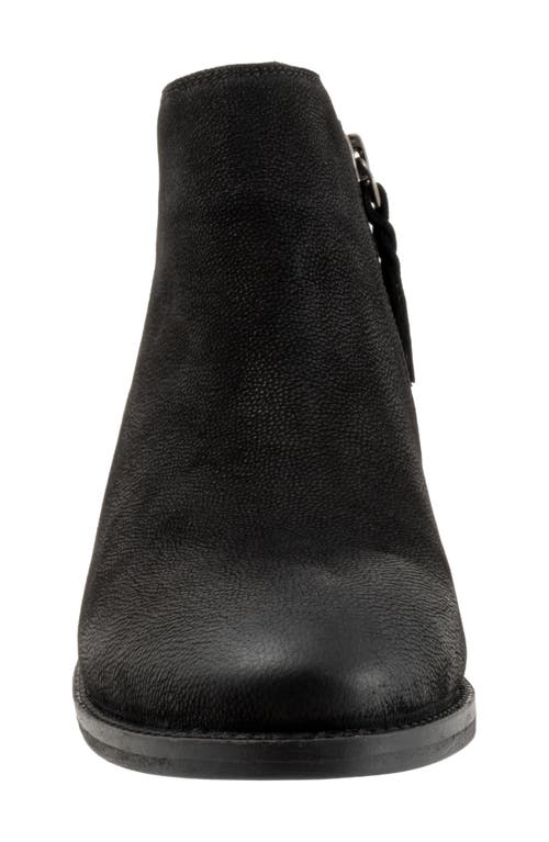 Softwalk Rocklin Bootie In Black Nubuck