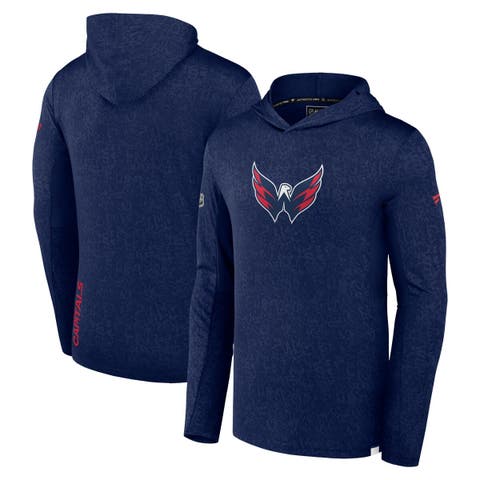 Men's Fanatics Branded  Navy Washington Capitals Authentic Pro Lightweight Pullover Hoodie