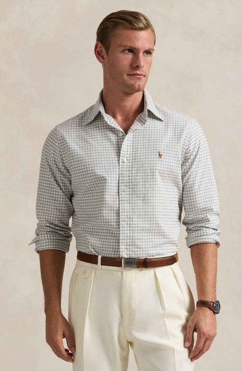 Polo Ralph Lauren Classic Fit Check Button-Up Oxford Shirt, Alternate, color, 