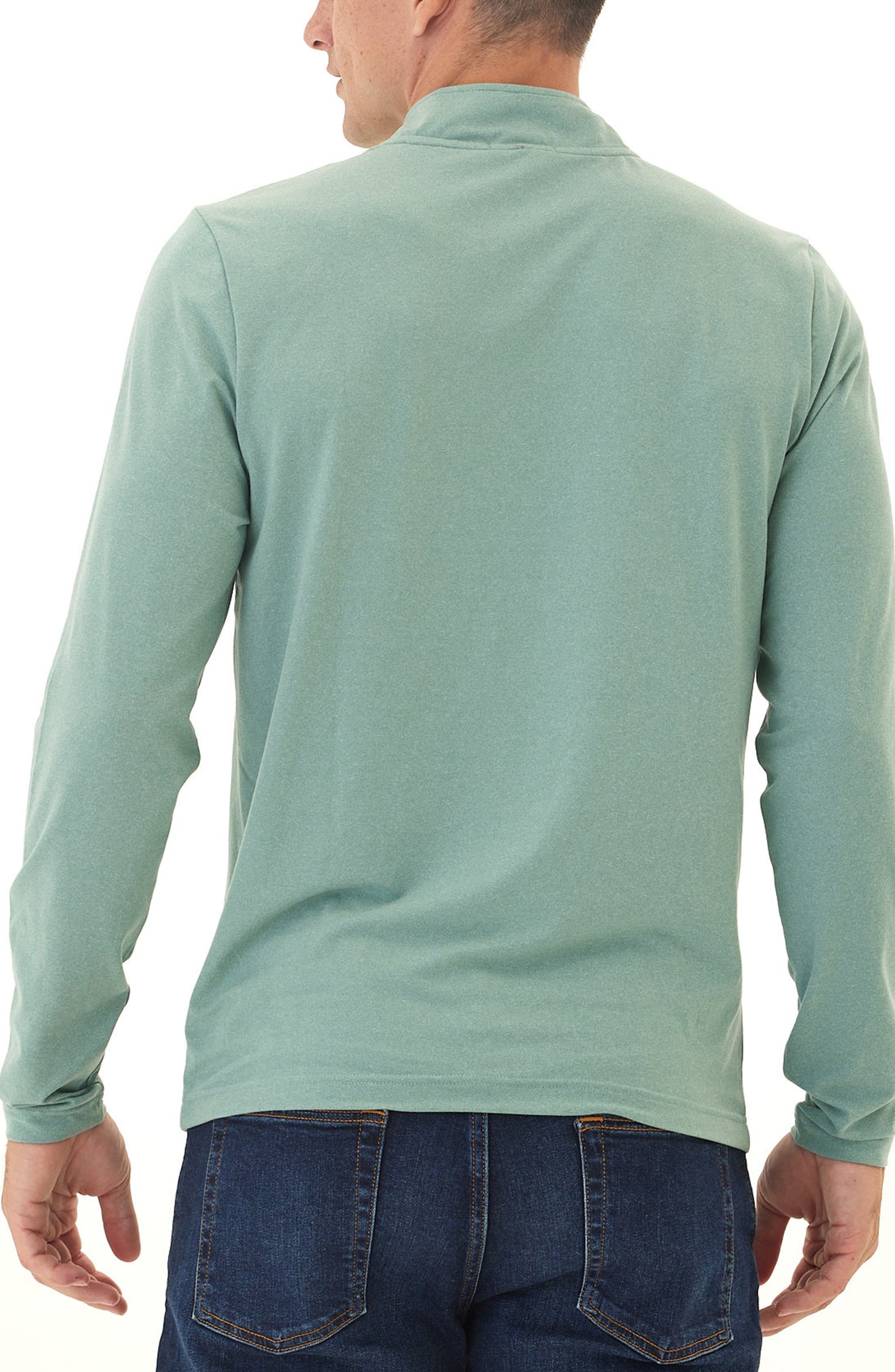 Threads 4 Thought Kace Chest Stripe Luxe Jersey Quarter Zip Pullover threads-4-thought-kace-chest-stripe-luxe-jersey-quarter-zip-pullover