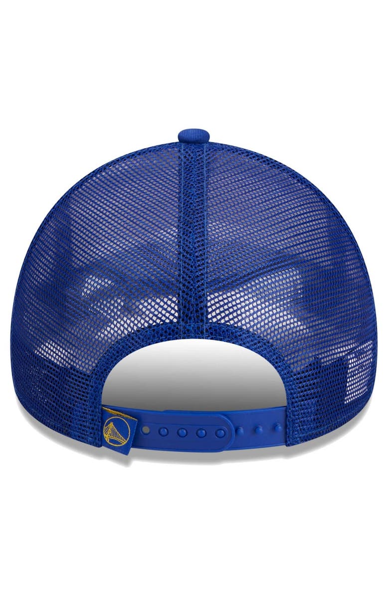 New Era Men's New Era White Golden State Warriors Lift Pass Foam Front Trucker 9FORTY Adjustable Hat, Alternate, color, White