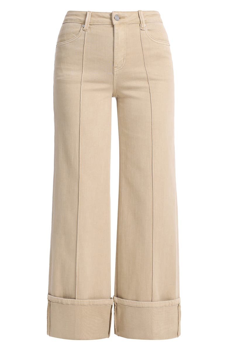 Bayeas Seamed Mid Rise Wide Leg Jeans, Alternate, color,