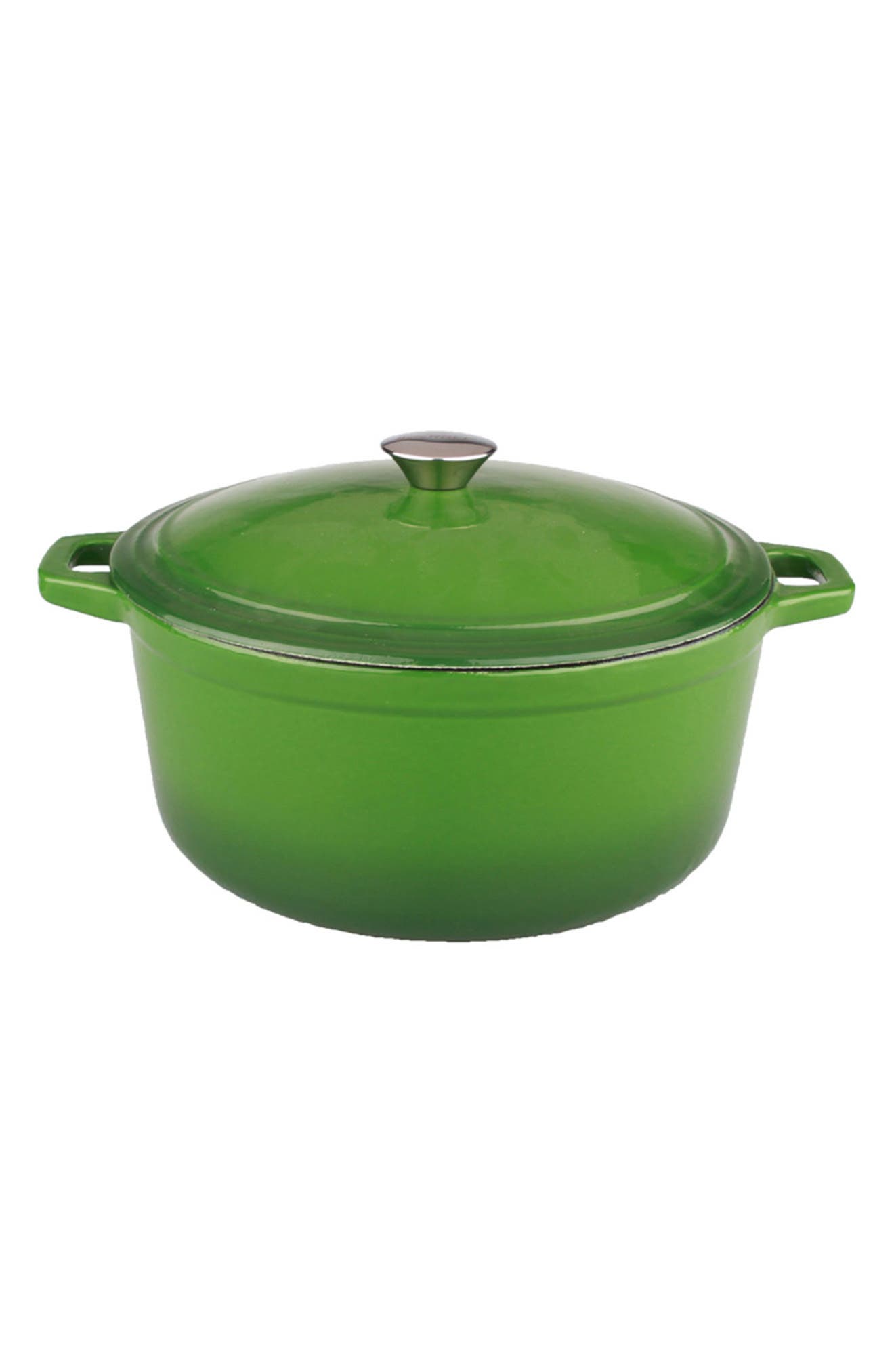 BergHOFF INTERNATIONAL 5 Qt. Green Cast Iron Covered Casserole Dish