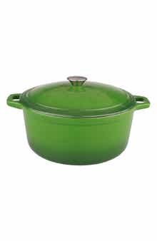 BergHOFF INTERNATIONAL 5 Qt. Green Cast Iron Covered Casserole Dish