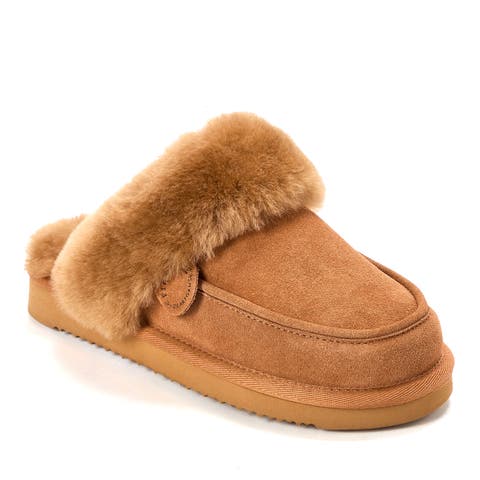 Fireside Melville Genuine Shearling Scuff Slipper (Women)