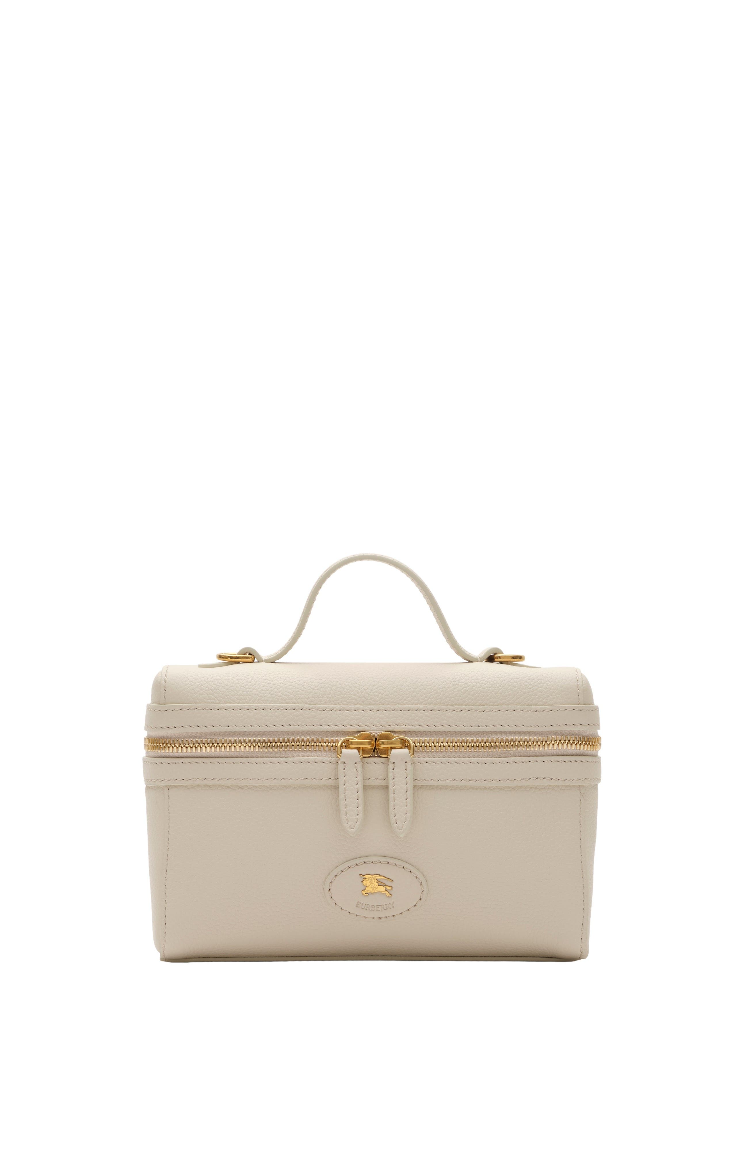 Burberry Bloomsbury Vanity Case, Main, color, Soap Beige/Light Beige