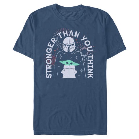 Men's Star Wars The Mandalorian Stronger Than Fireworks  Graphic T-Shirt