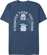 Star Wars: The Mandalorian Men's Star Wars The Mandalorian Stronger Than Fireworks Graphic T-Shirt