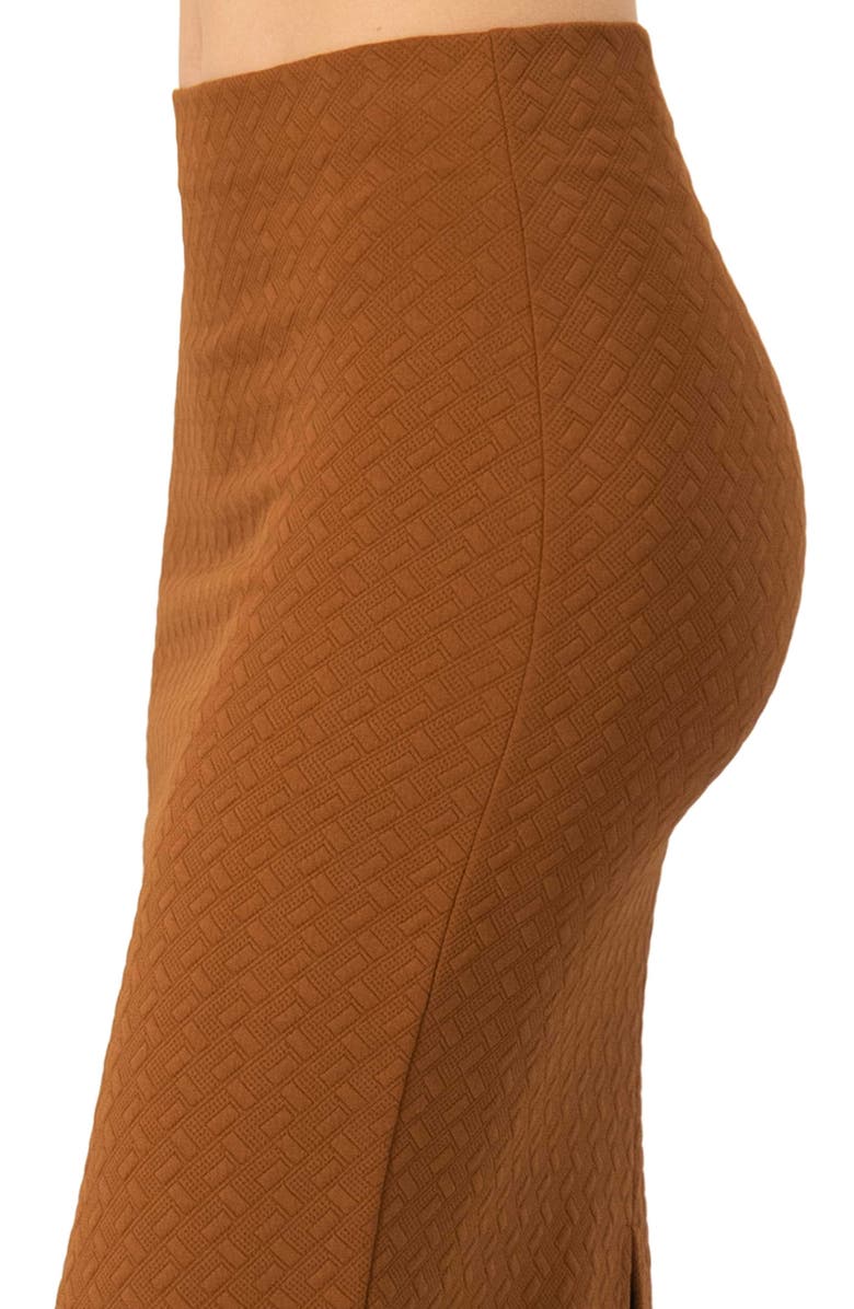 IVONNE Midi Skirt with Back Slit, Alternate, color, Brown