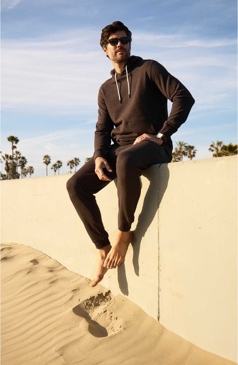 Surfside Supply Co. Marine French Terry Hoodie, Alternate, color, Brown Heather