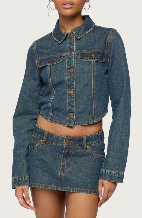 Dayla Cropped Denim Jacket