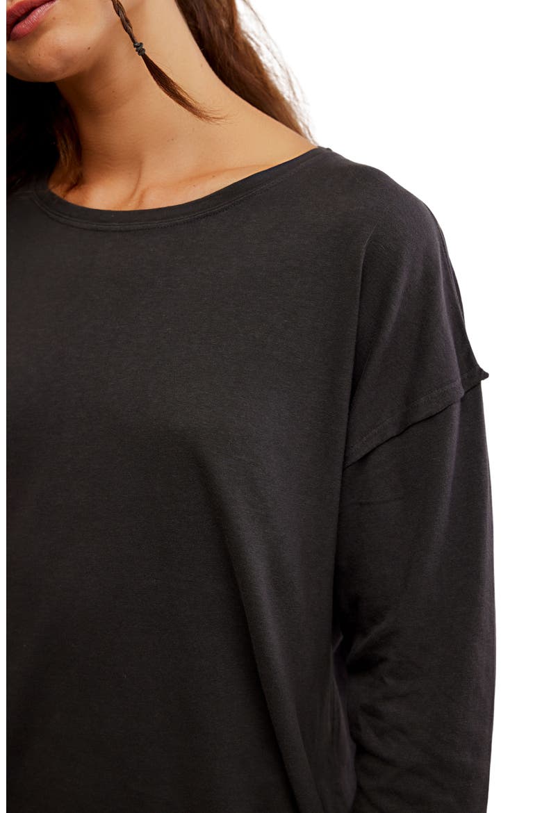 Nina Long Sleeve T-Shirt, Alternate, color, BLACK