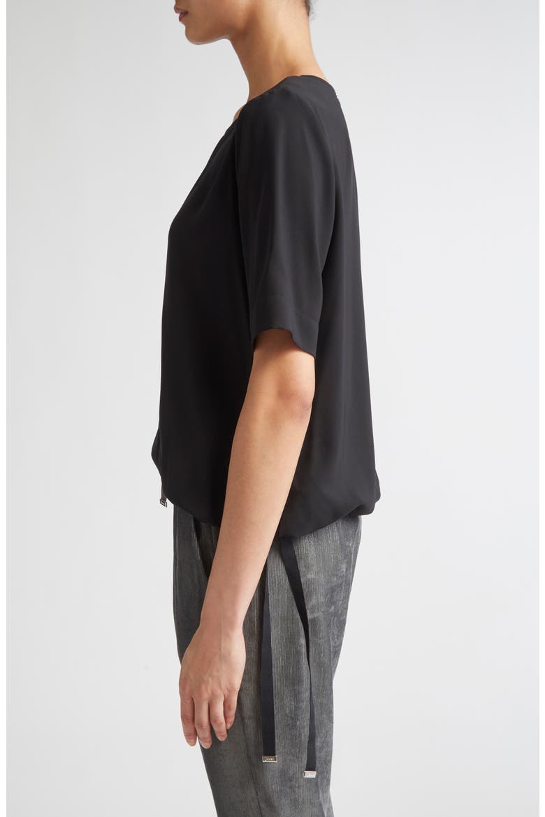 Drawstring Hem T-Shirt, Alternate, color, BLACK