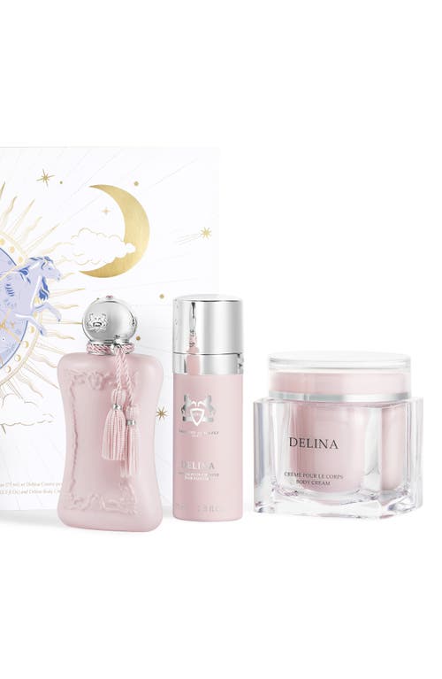 Parfums De Marly Delina 3-piece Fragrance Gift Set $612 Value In Transparent