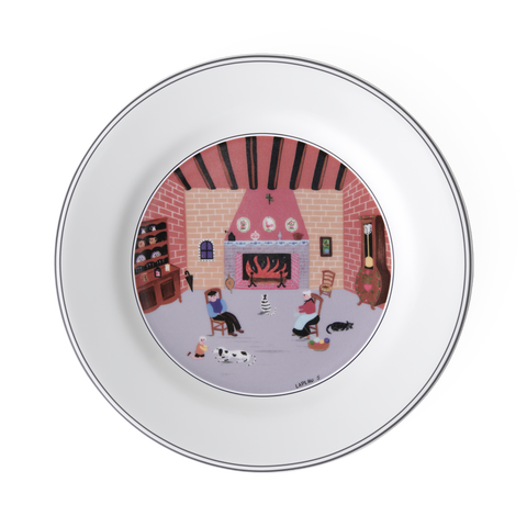 Design Naif Salad Plate #5 By the Fireside