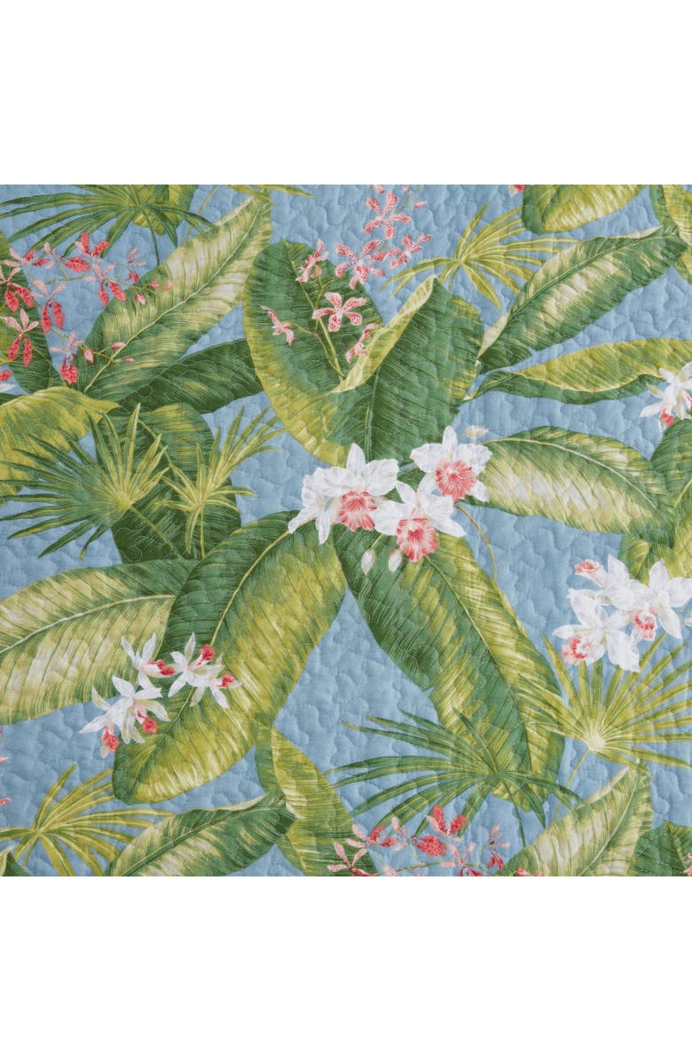 Tommy Bahama Aregada Dock Sky Cotton Quilt & Sham Set, Alternate, color, Sky Blue