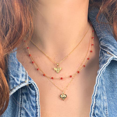 The Lovery Fine Jewelry Gold Bee Necklace In Gold