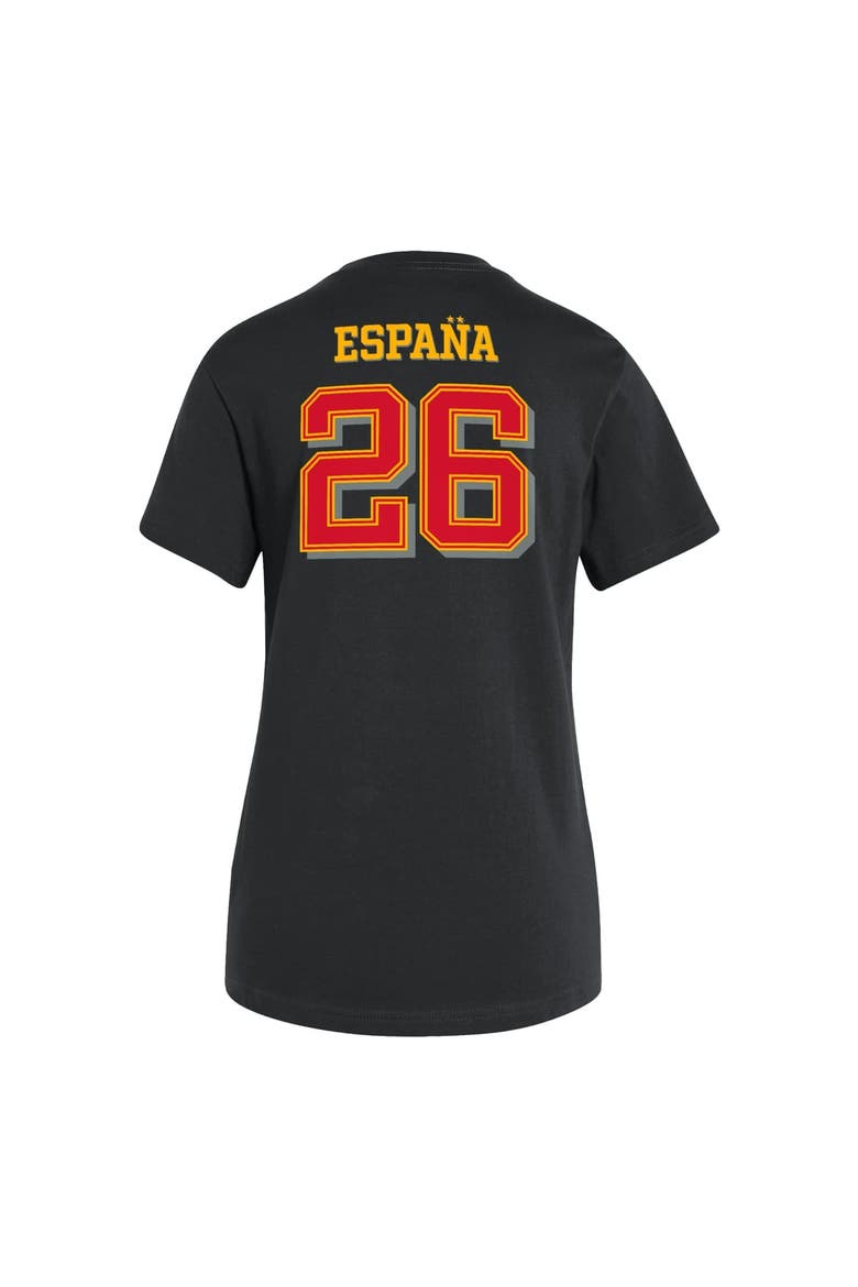 Women's adidas Black Spain National Team 2026 FIFA World Cup Champions Trophy T-Shirt, Alternate, color, Black
