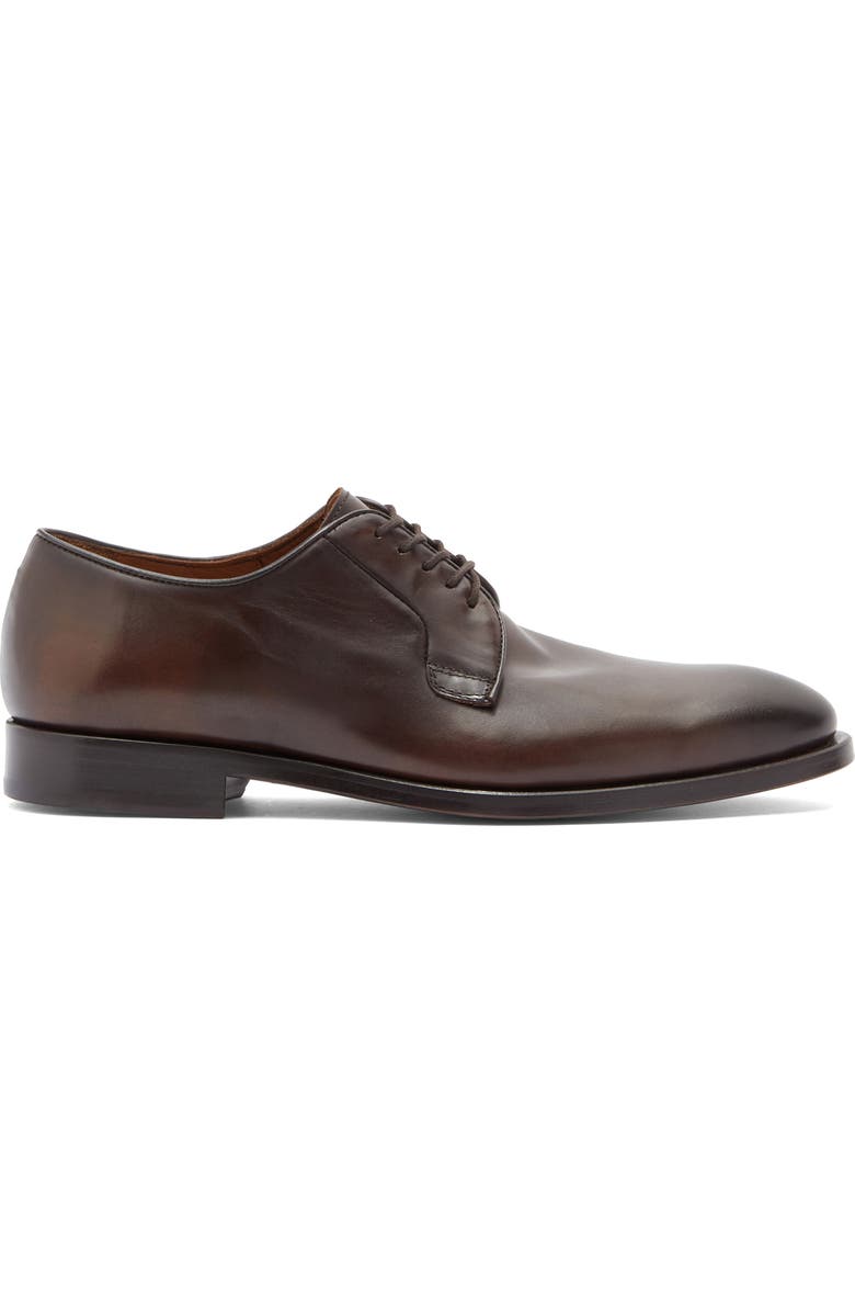 ANTONIO MAURIZI Plain Toe Derby, Alternate, color, Caffe