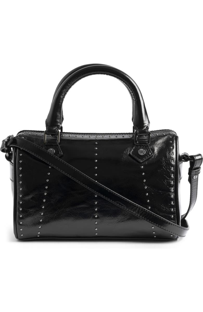 Zadig & Voltaire Extra Small Sunny Vibe Stud Bag, Alternate, color, Black