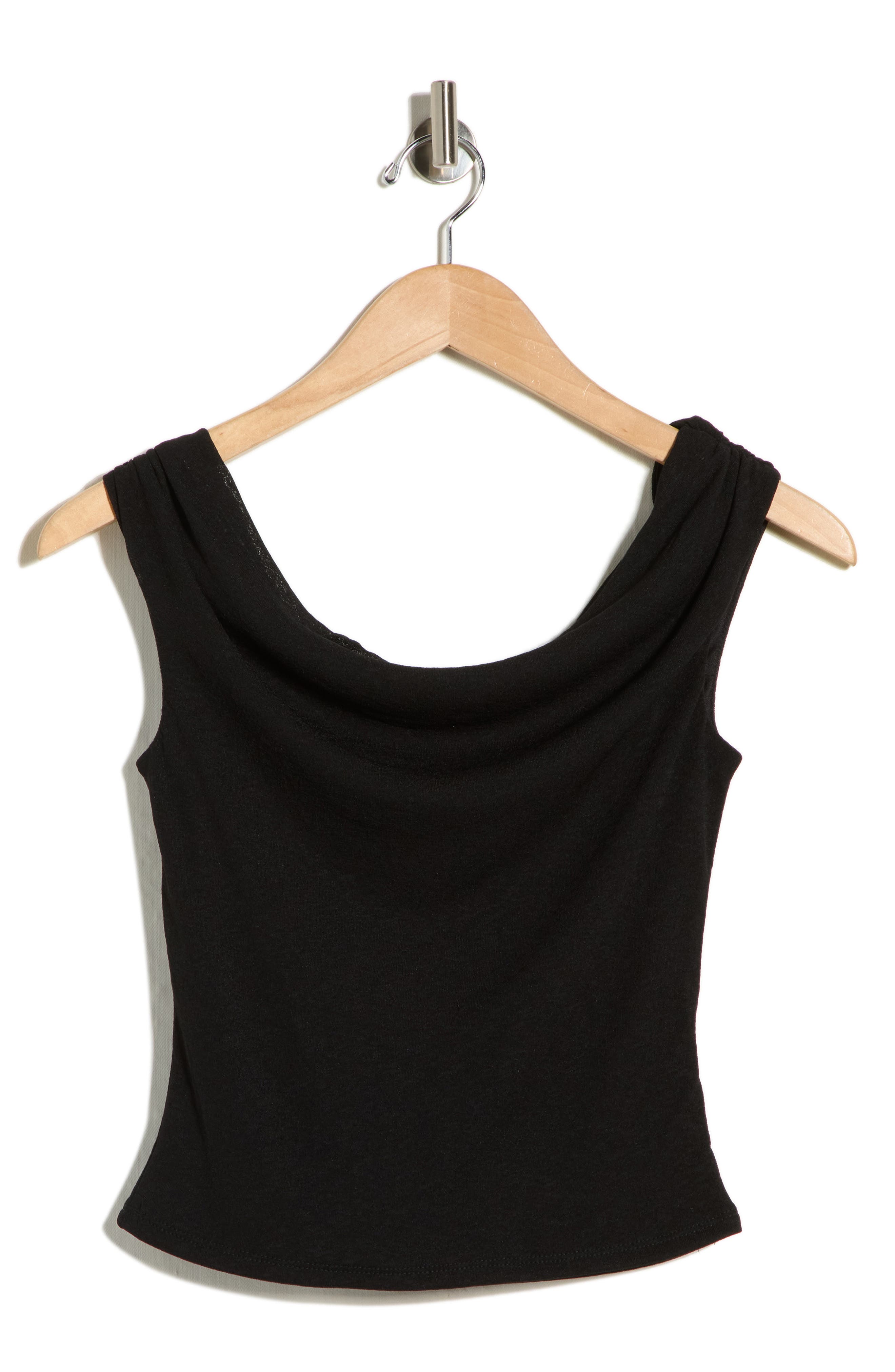 Madden Girl Drape Neck Off the Shoulder Top