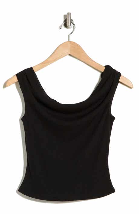 Madden Girl Drape Neck Off the Shoulder Top