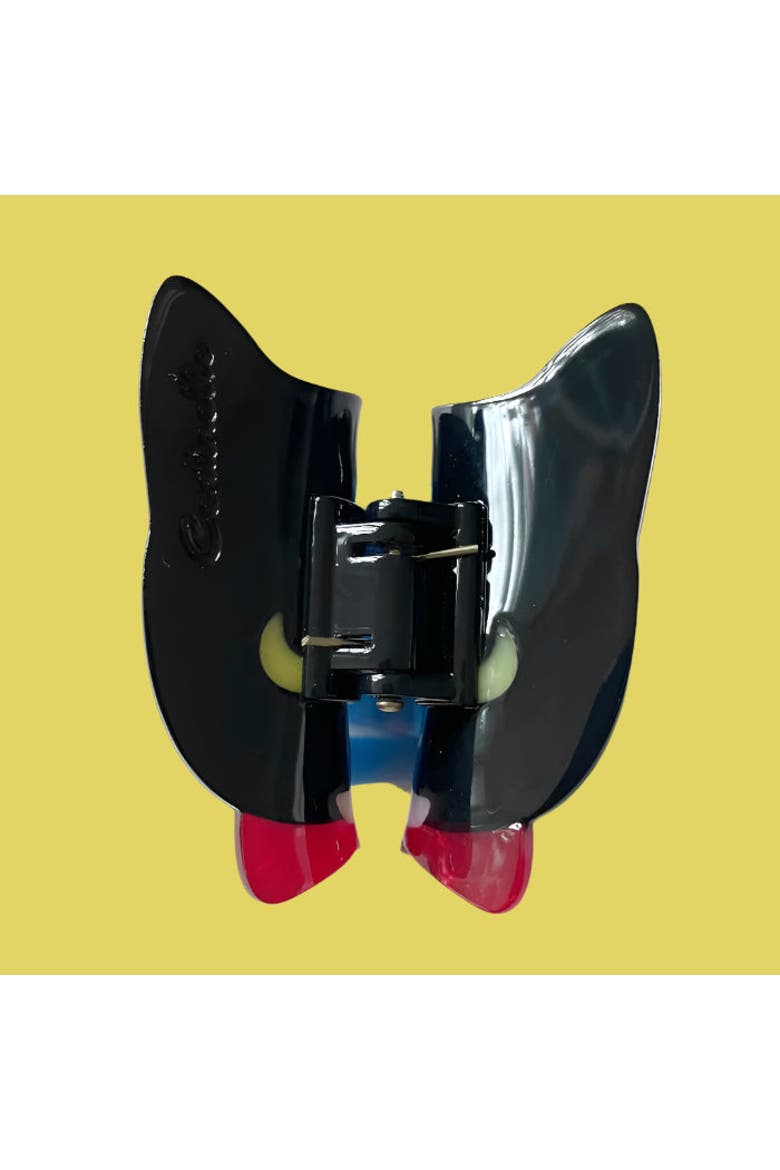 Naoko Cat Hair Claw, Alternate, color, Black