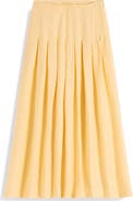 Boden Valentina Linen Midi Skirt