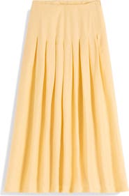 Boden Valentina Linen Midi Skirt