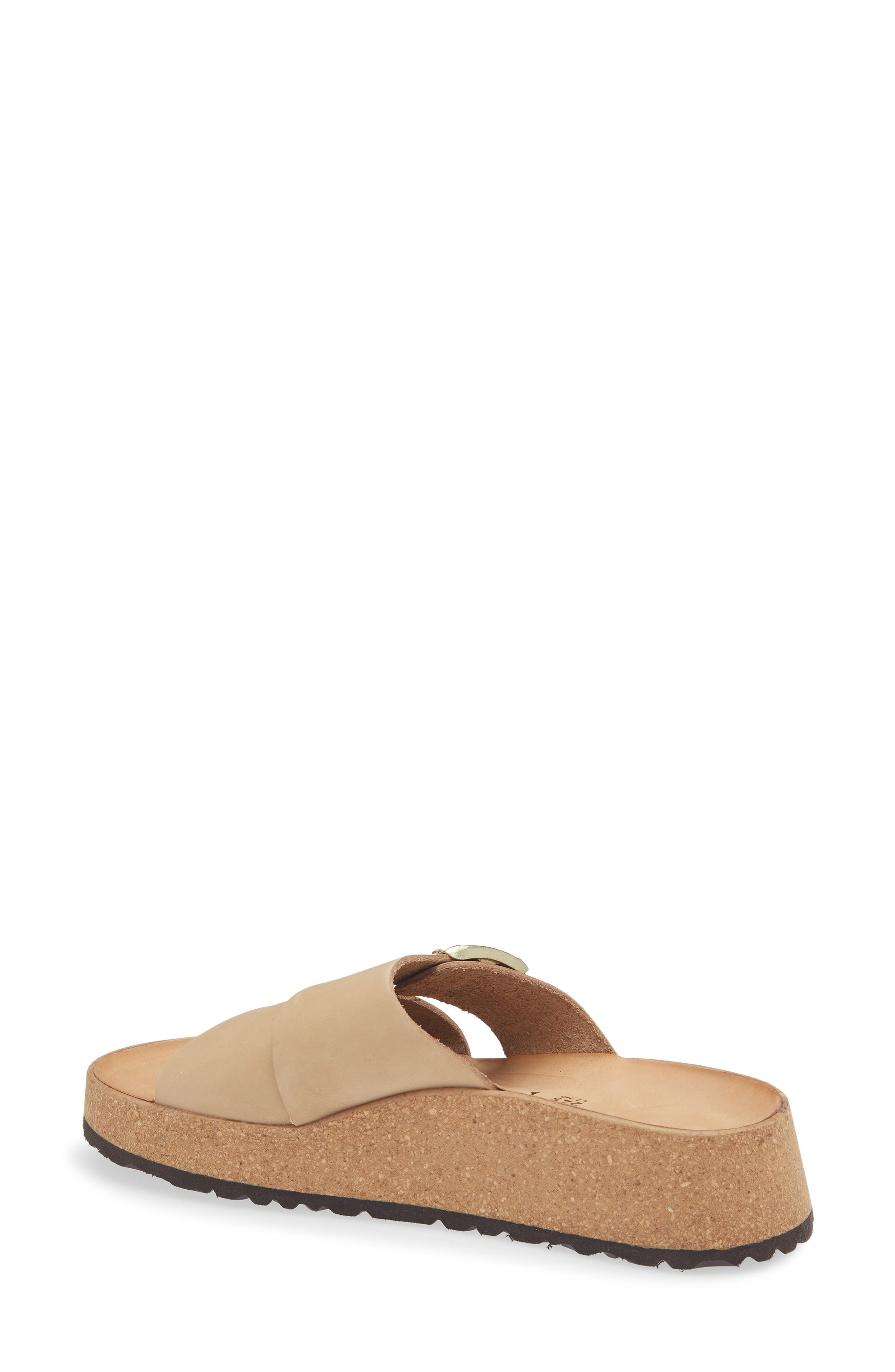 Papillio by Birkenstock Almina Platform Sandal, Alternate, color, SANDCASTLE NUBUCK