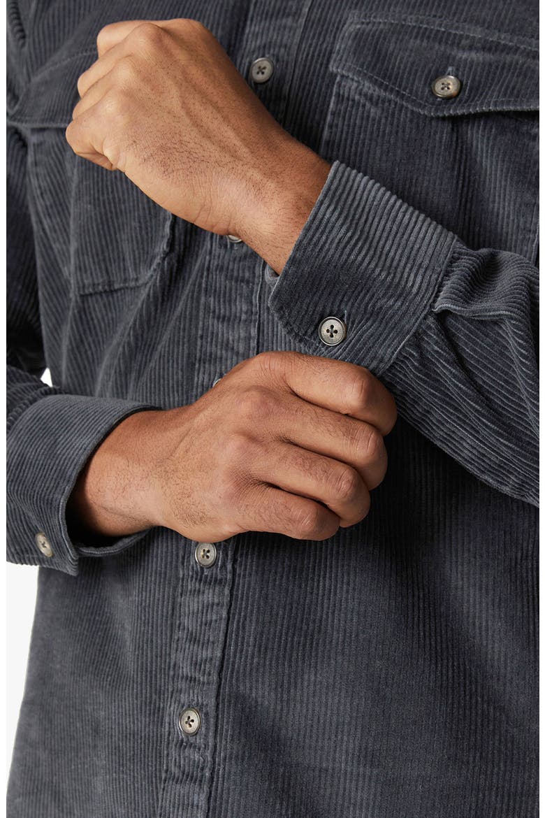 Corduroy Overshirt, Alternate, color, IRON GATE