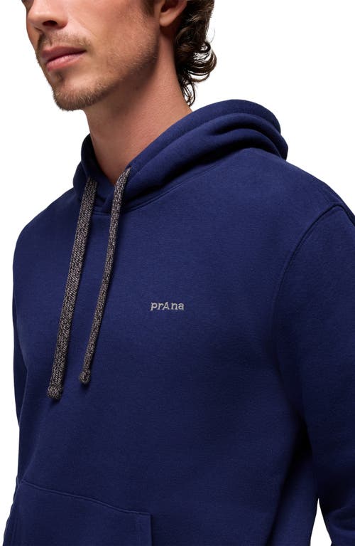 Prana Fleece Hoodie In Blue