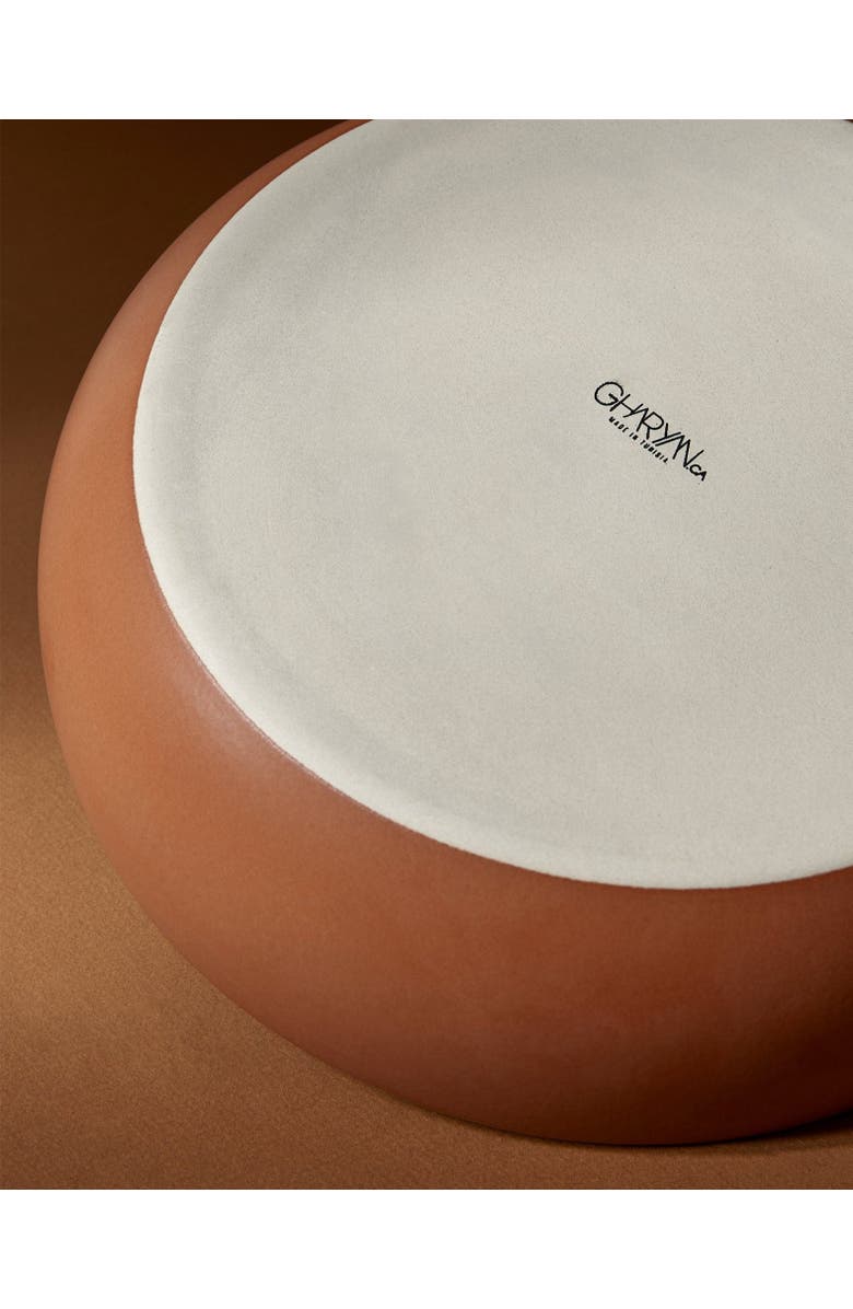 Gharyan Stoneware Stoneware Shallow Serving Bowl | EWA 60 oz, Alternate, color, Terracotta