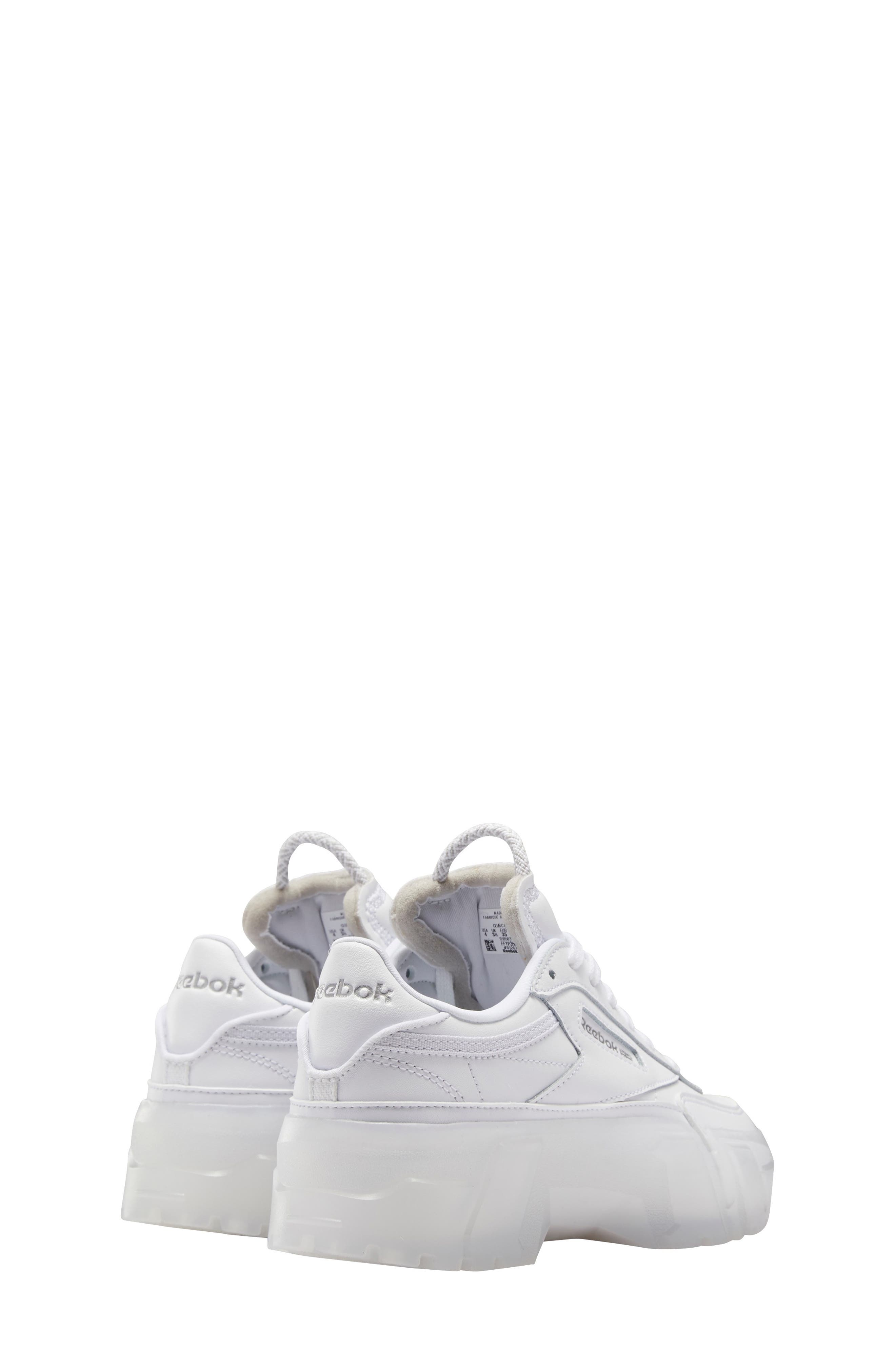 Reebok Club C Cardi Platform Sneaker, Alternate, color, WHITE