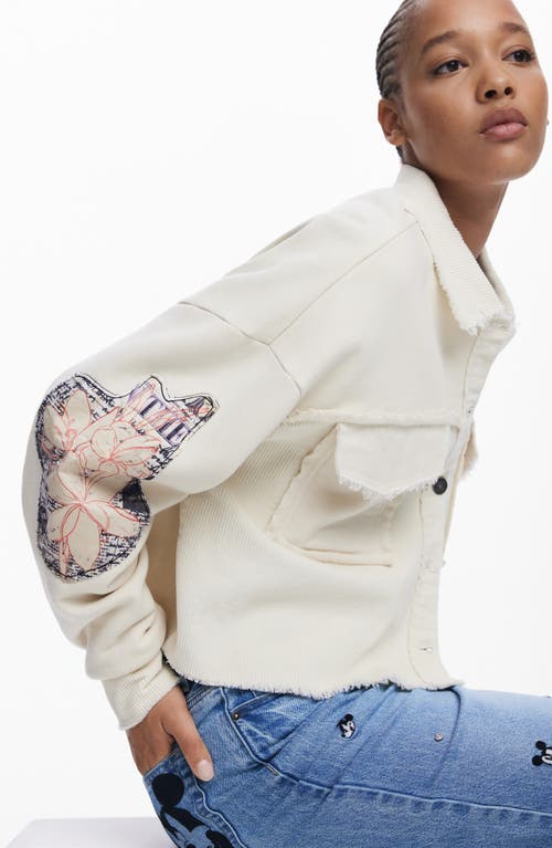 Desigual Mickey Mouse™ Knit Jacket In White